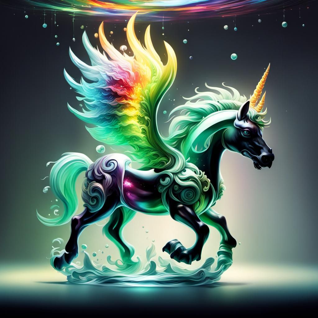 Dramatic Hyperrealistic Portrait with Colorful Lighting