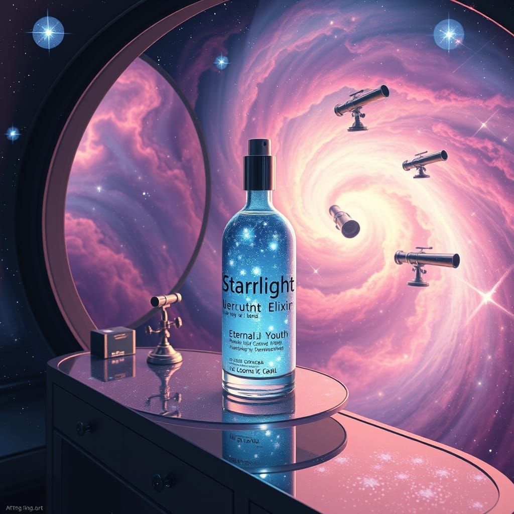 Ethereal Beauty in Cosmic Wonderland