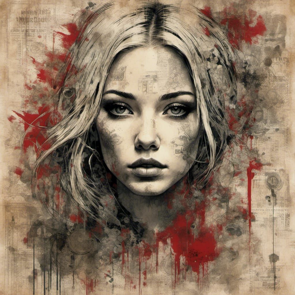 Grunge Poster Style Abstract Background