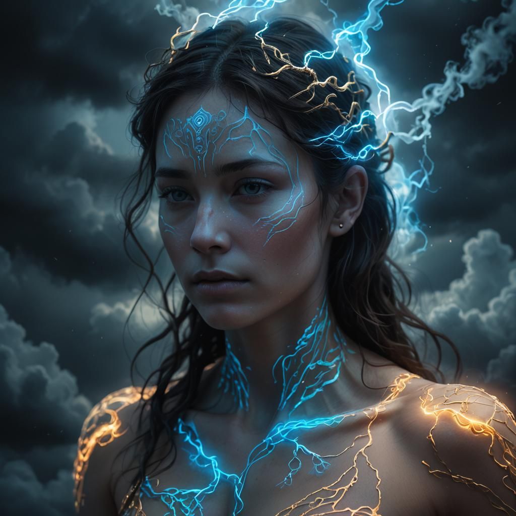 Ethereal Transformation in Hyper-Realistic Digital Art