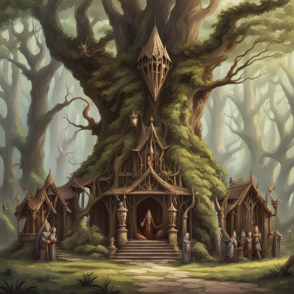 Wood Elf High Court Illustration