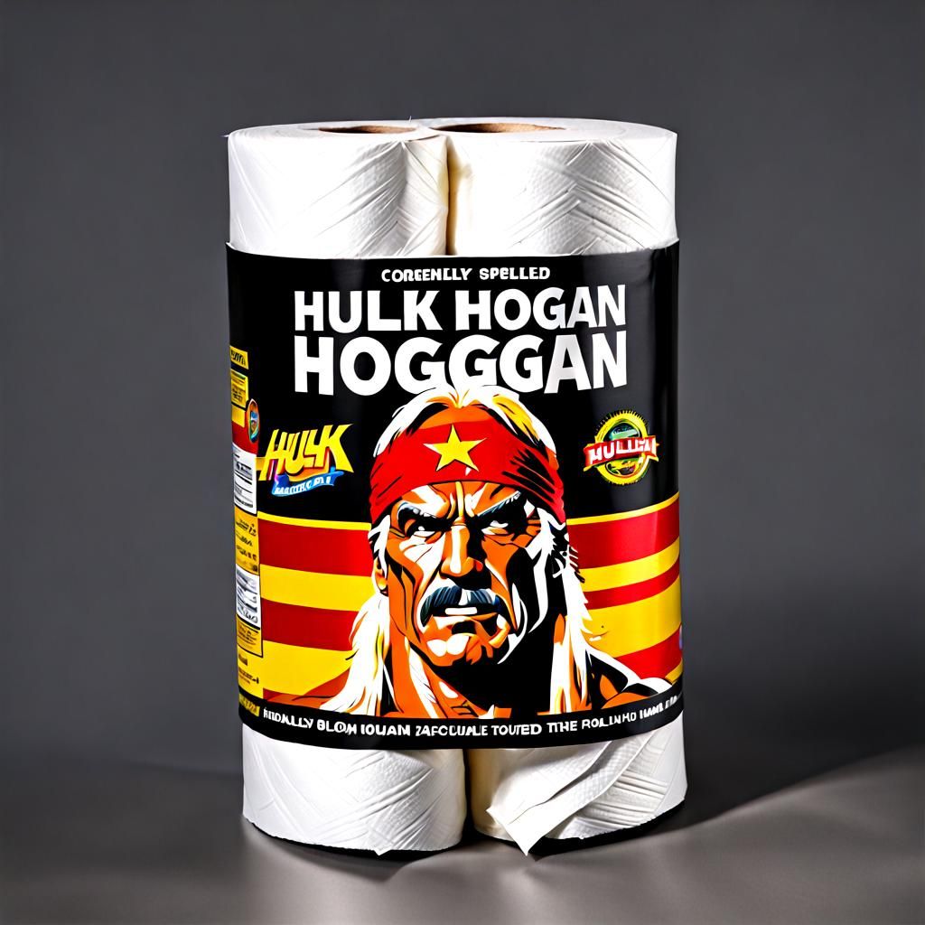 Hulk Hogan Brand Toilet Paper Design