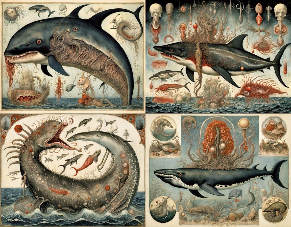 Surreal Indian Ocean Creature Born from Shark Whale Zygote