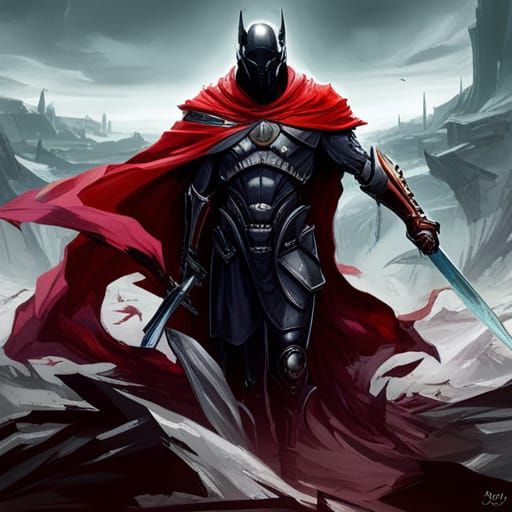 Undead Knight Guardian in Gothic Horror Style