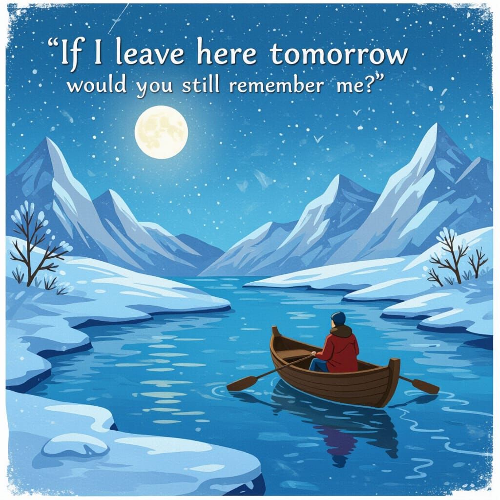 Evocative AI Image Reflecting on Memory and Departure