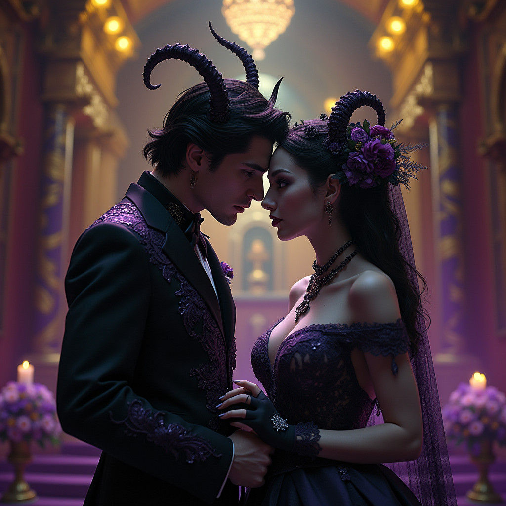 Incubi Wedding in Las Vegas, Art Nouveau Style