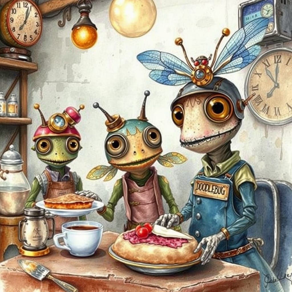 Steampunk Baristas Serve Vintage Treats in Whimsical Coffee ...