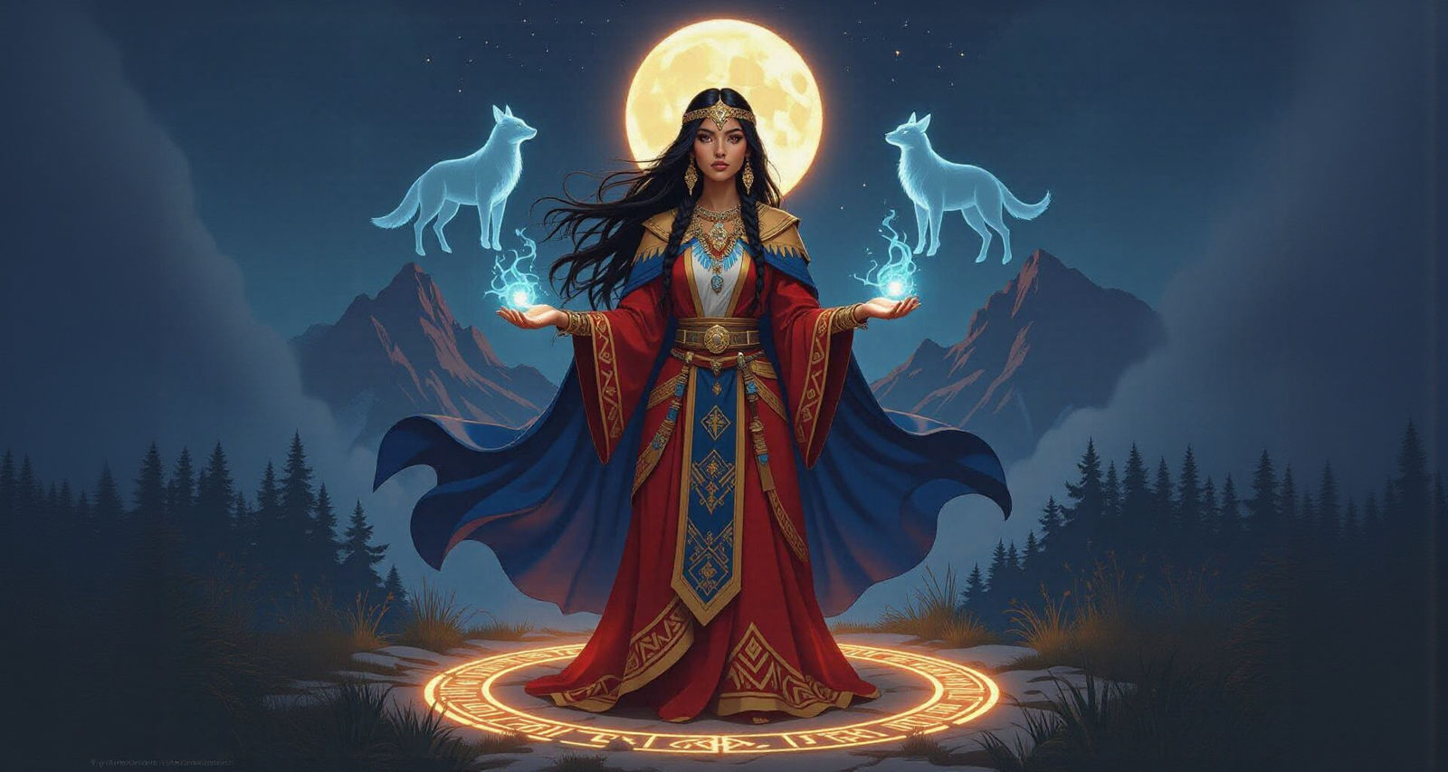 Talisman Channels Mystical Forces in Digital Painting