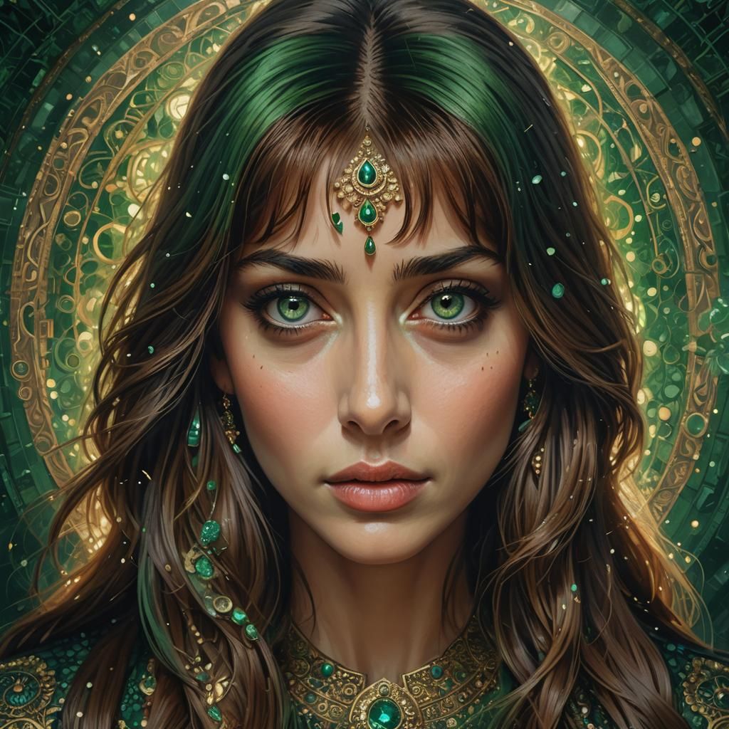 Soulful Portrait of a Woman in Detailed Matte Painting