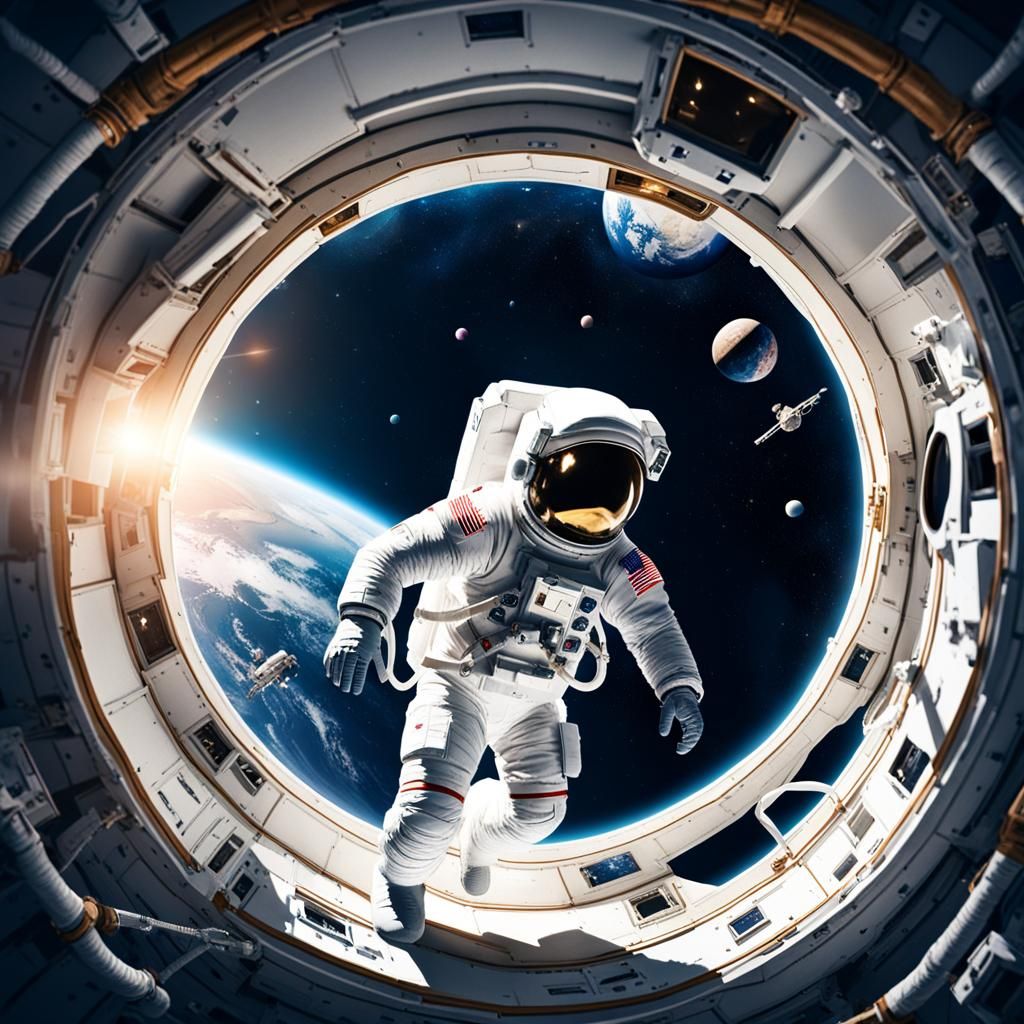 Lonely Astronaut Adrift in Deep Space
