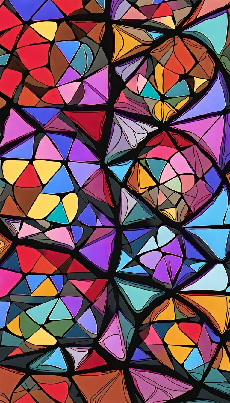 Fractal Mosaic in Spherical Projection as Digital Art