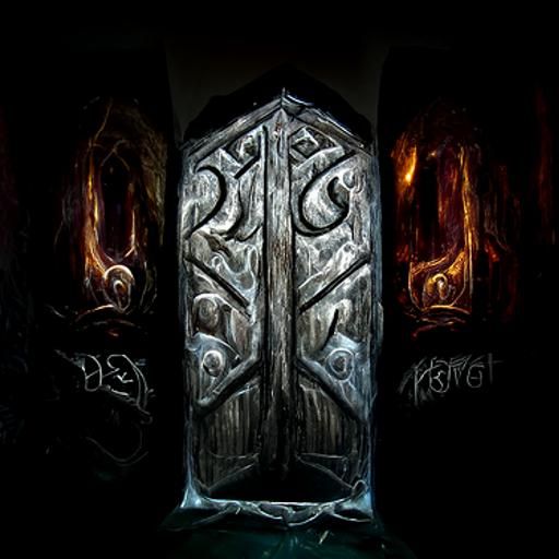 Mystical Doors of Durin with Glowing Runes
