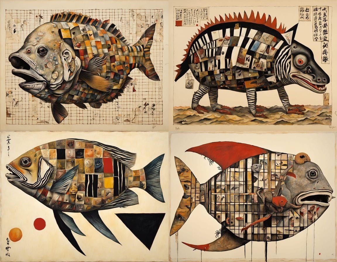 Surreal Hybrid Creature Reveals Rubik's Cube in Japanese Sty...