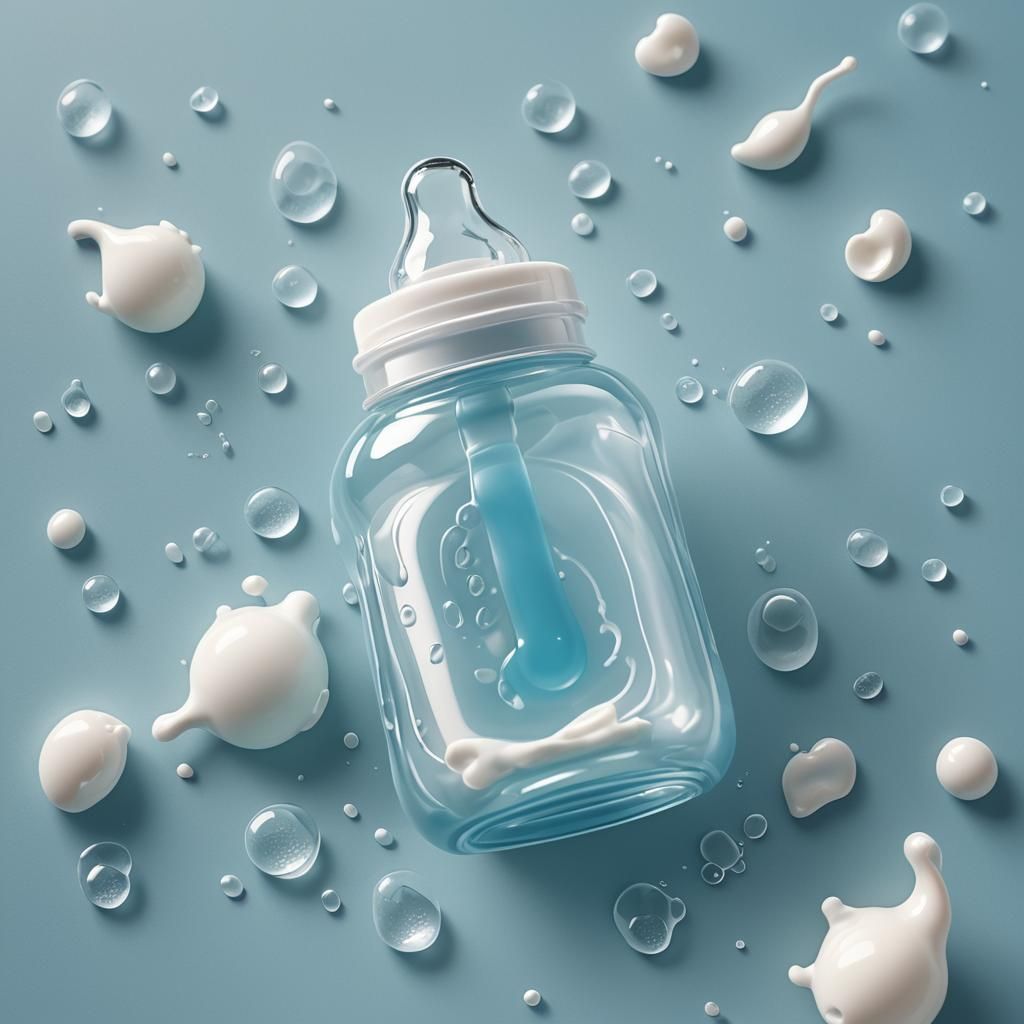 Whimsical 3D Baby Art: Bottle and Pacifier