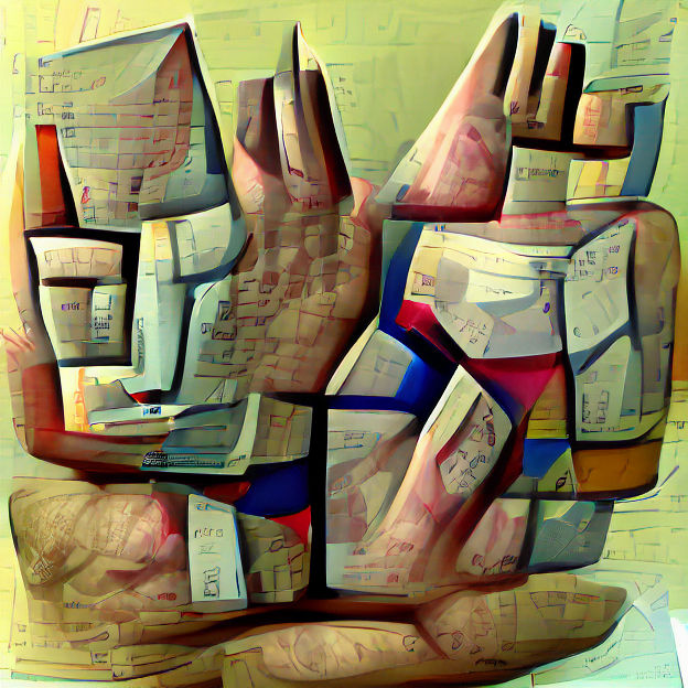 Digital Art of Praying Hands