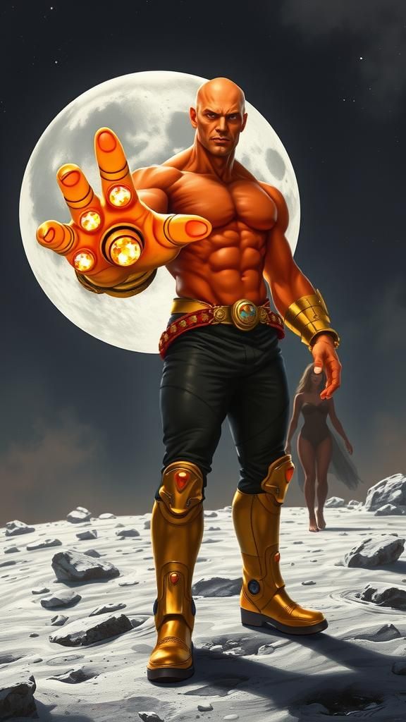 A Funny Looking Villain with a Gauntlet of Infinite Power