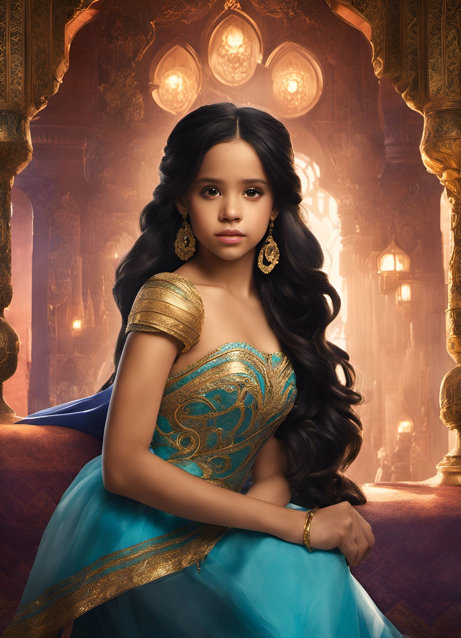 Jenna Ortega as Disney Princess Jasmine