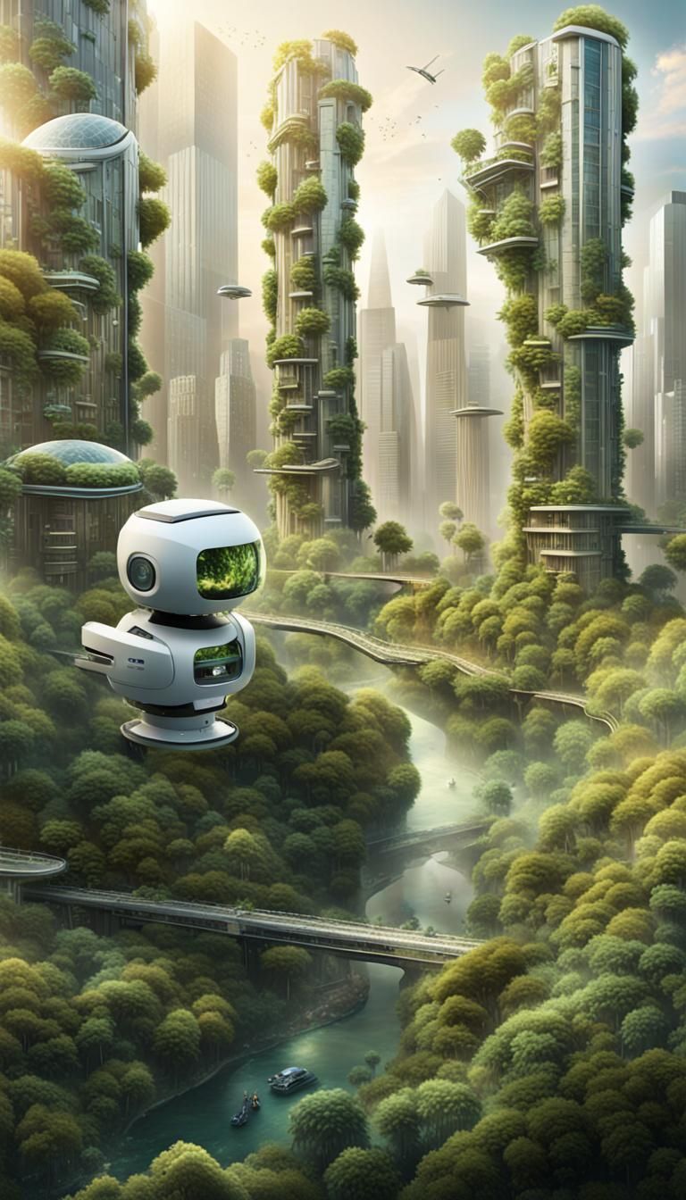 Harmonious Fusion: Nature and Technology in Future City