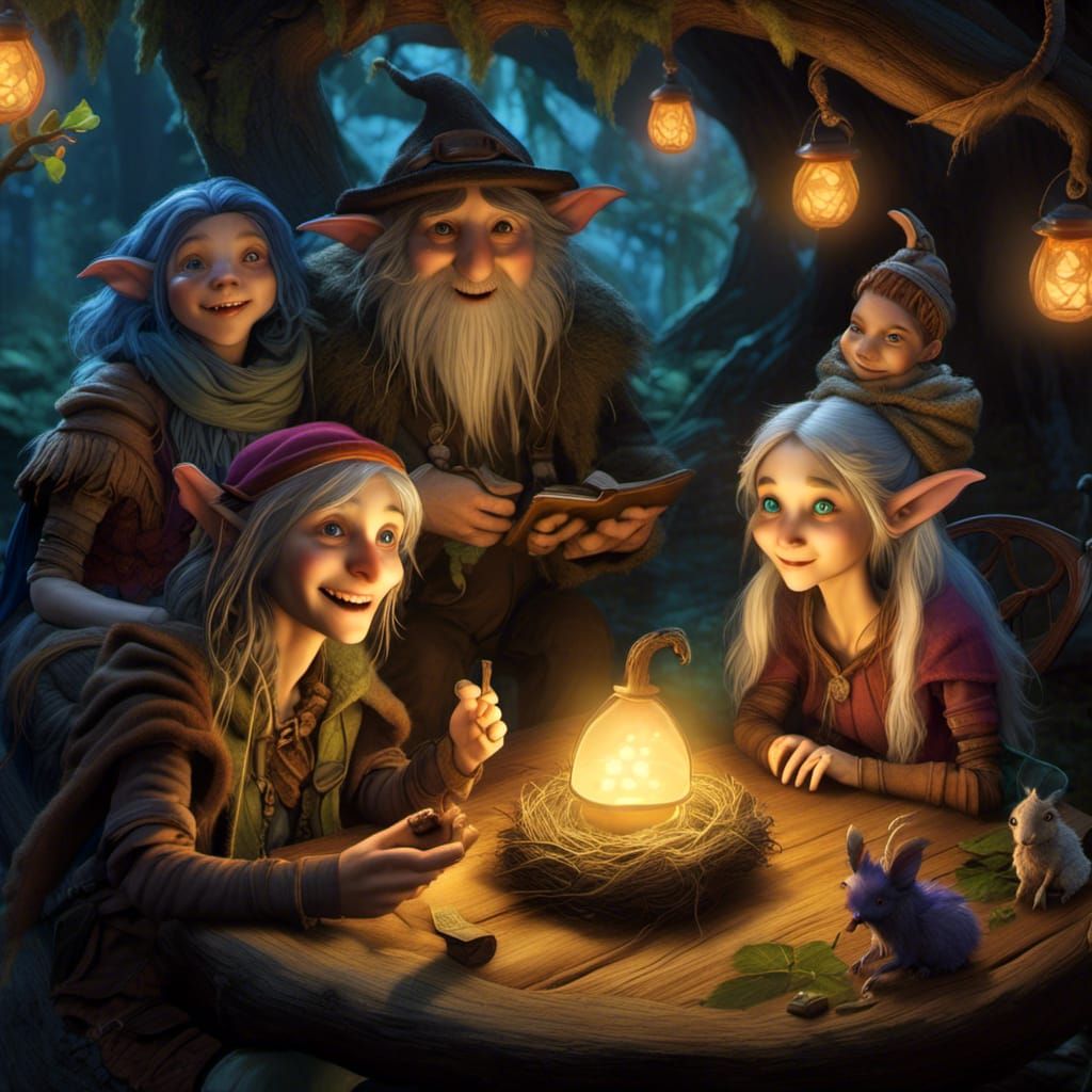 Poldie Fae Family. Story time.