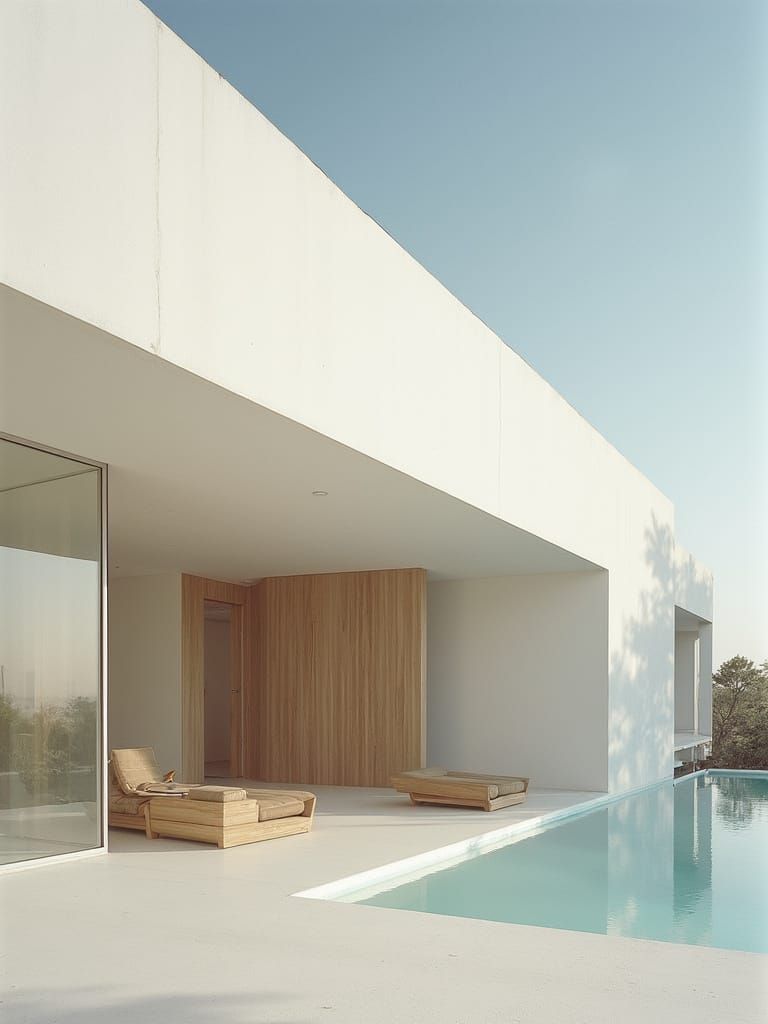 Modern Geometric Building in Elegant Contemporary Style