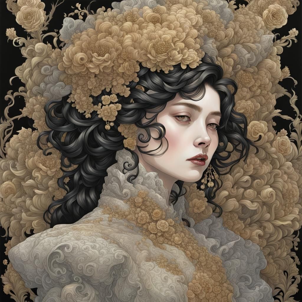 Iridescent Victorian Mage in Hyperdetailed Digital Art