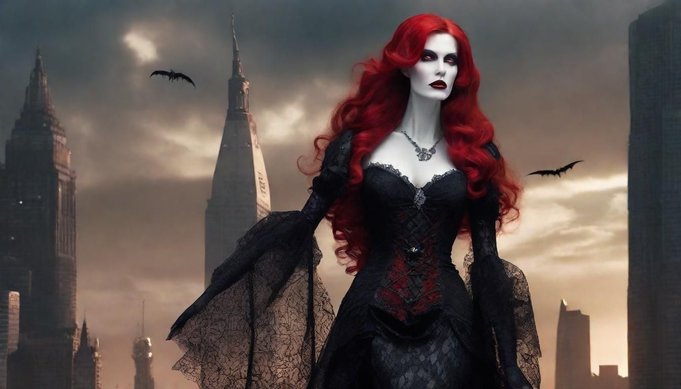 Vampire Lich Goddess in Metropolitan Magocracy City