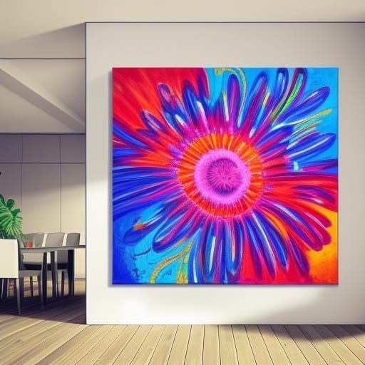 Explosive Photon Flowers in Acrylic Maximalism
