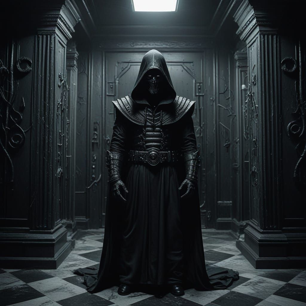 Ominous Throne Room Scene in Ultrarealistic Composite Style