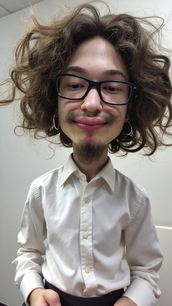 Hyperrealistic Funko Pop of a Man Wearing Black Glasses and ...