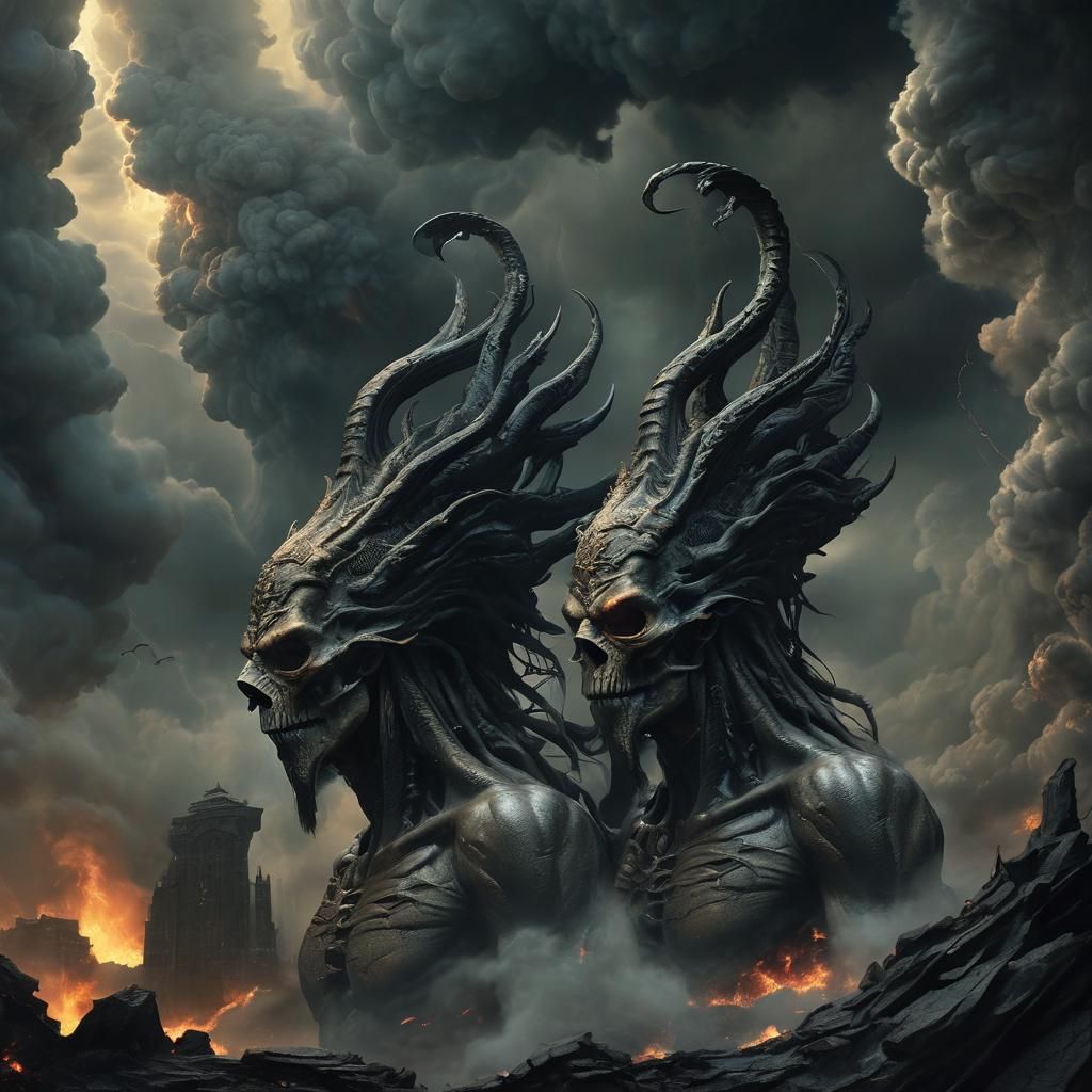 God and Demon: Dark Fantasy Concept Art