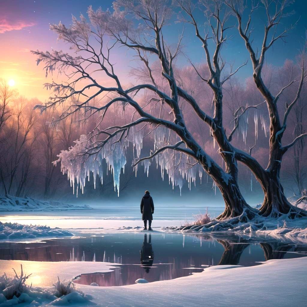Frozen Solitude: Detailed Fantasy Concept Art