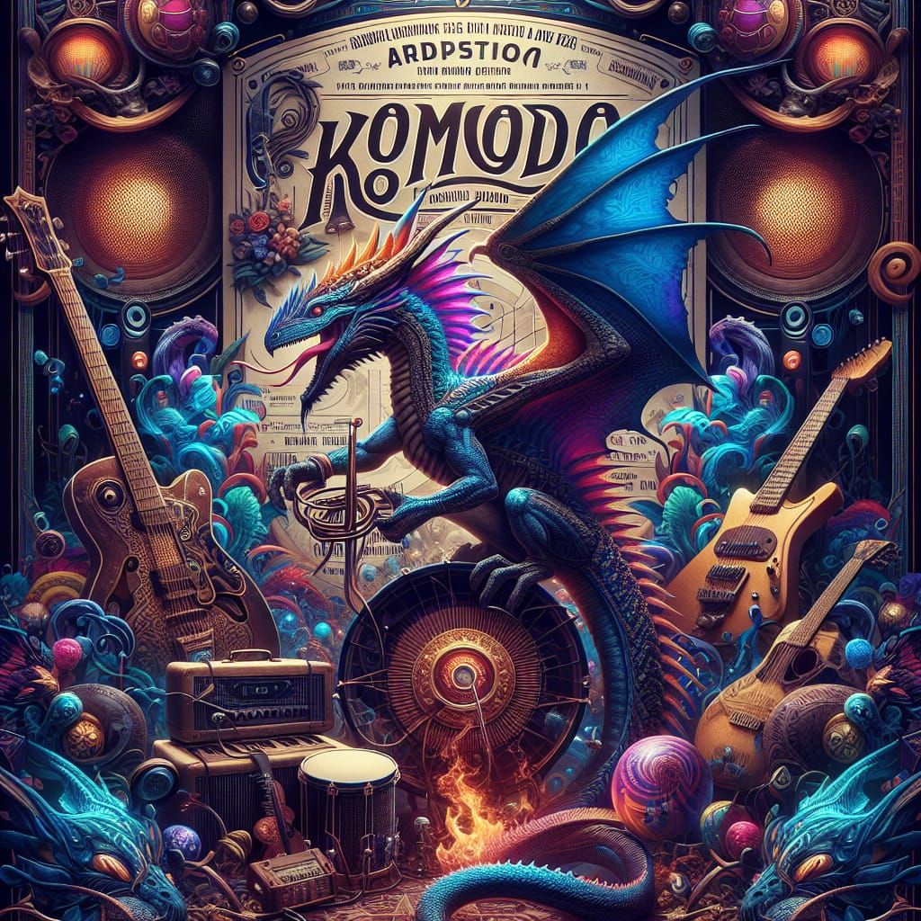 KoMoDo Live Performance: Fantasy Matte Painting Poster
