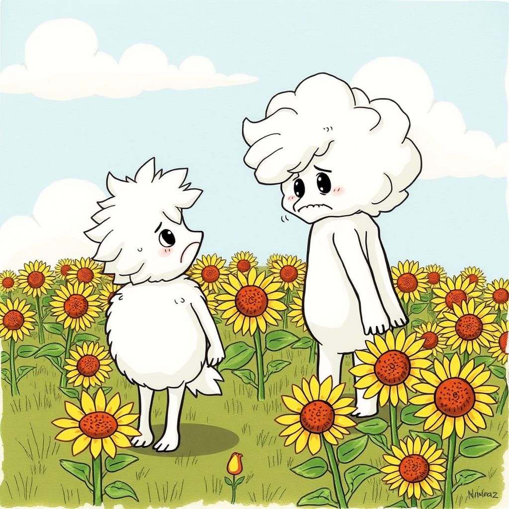 Worried Cumulus Cloud Loses Fluff After Rain