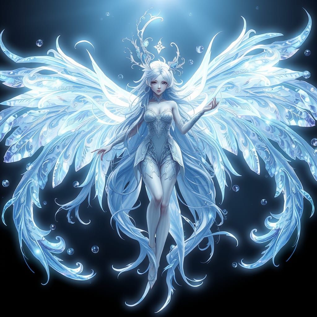 Ethereal Fairy in Stylized 3D Anime Art