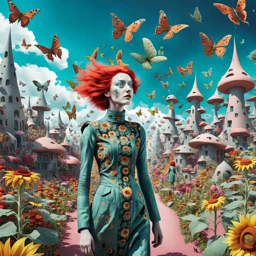 Surreal Android Spirit in Dreamscape Photography