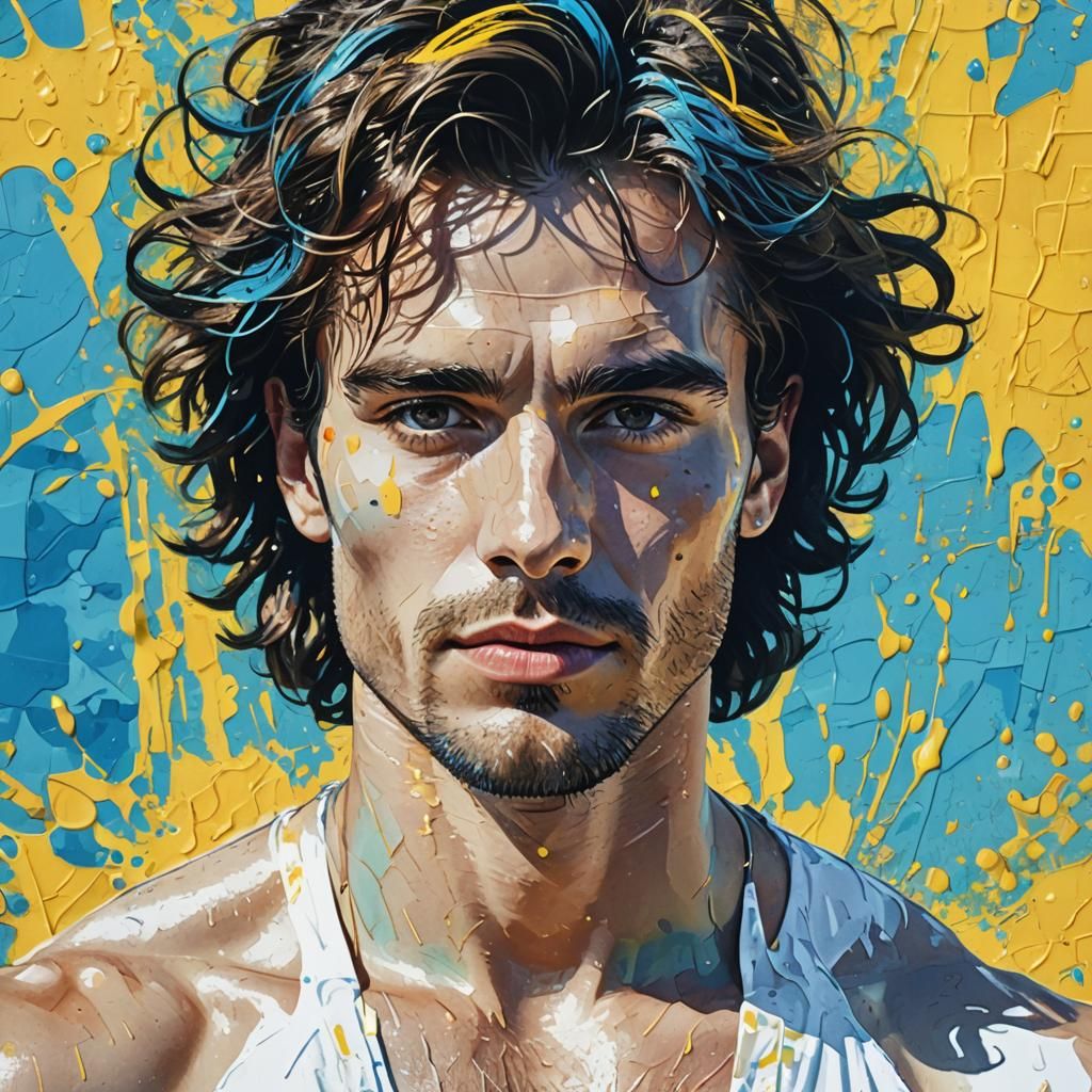 Pop Art Portrait at Portofino Beach