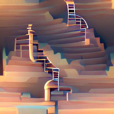 Surreal Infinite Staircase