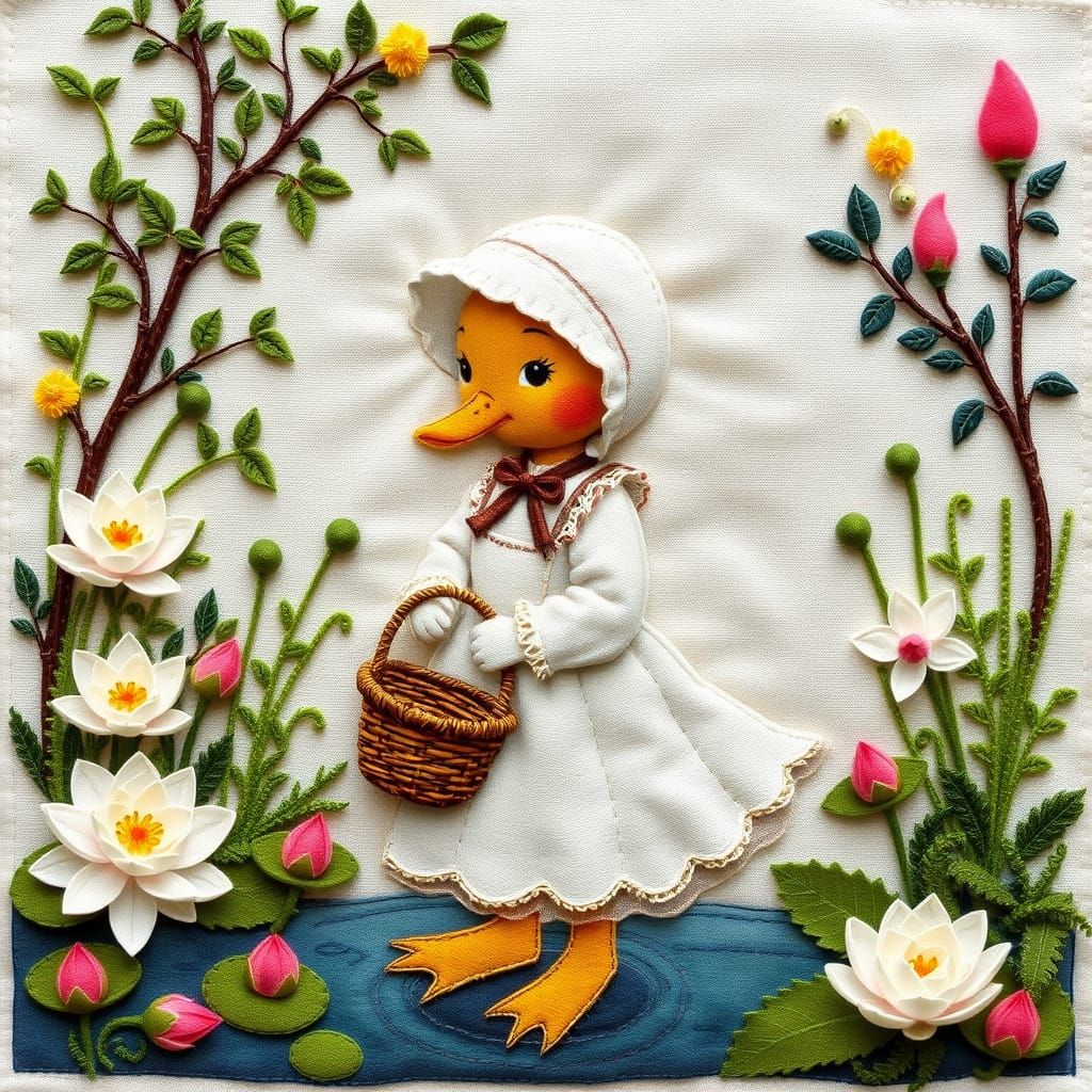 Jemimah Puddleduck in Beatrix Potter Style