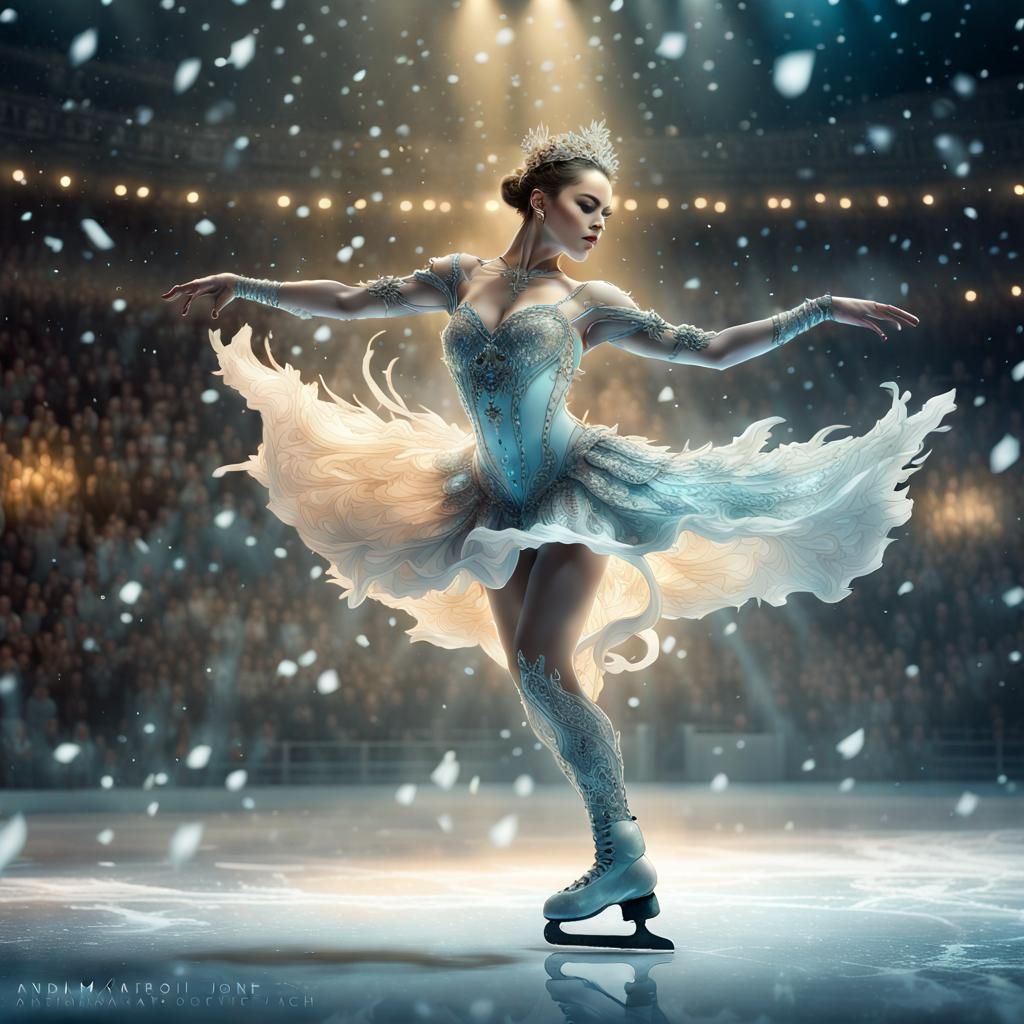 Fantasycore Figure Skating Show in Icy Splendor