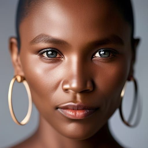 Striking Portrait of a Woman with Bokeh Effect