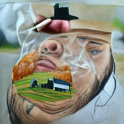 Hyperrealistic Smoker in Amish Country