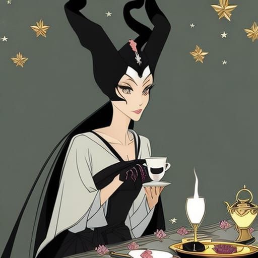 Maleficent and Sailor Moon Have Tea, Anime Style