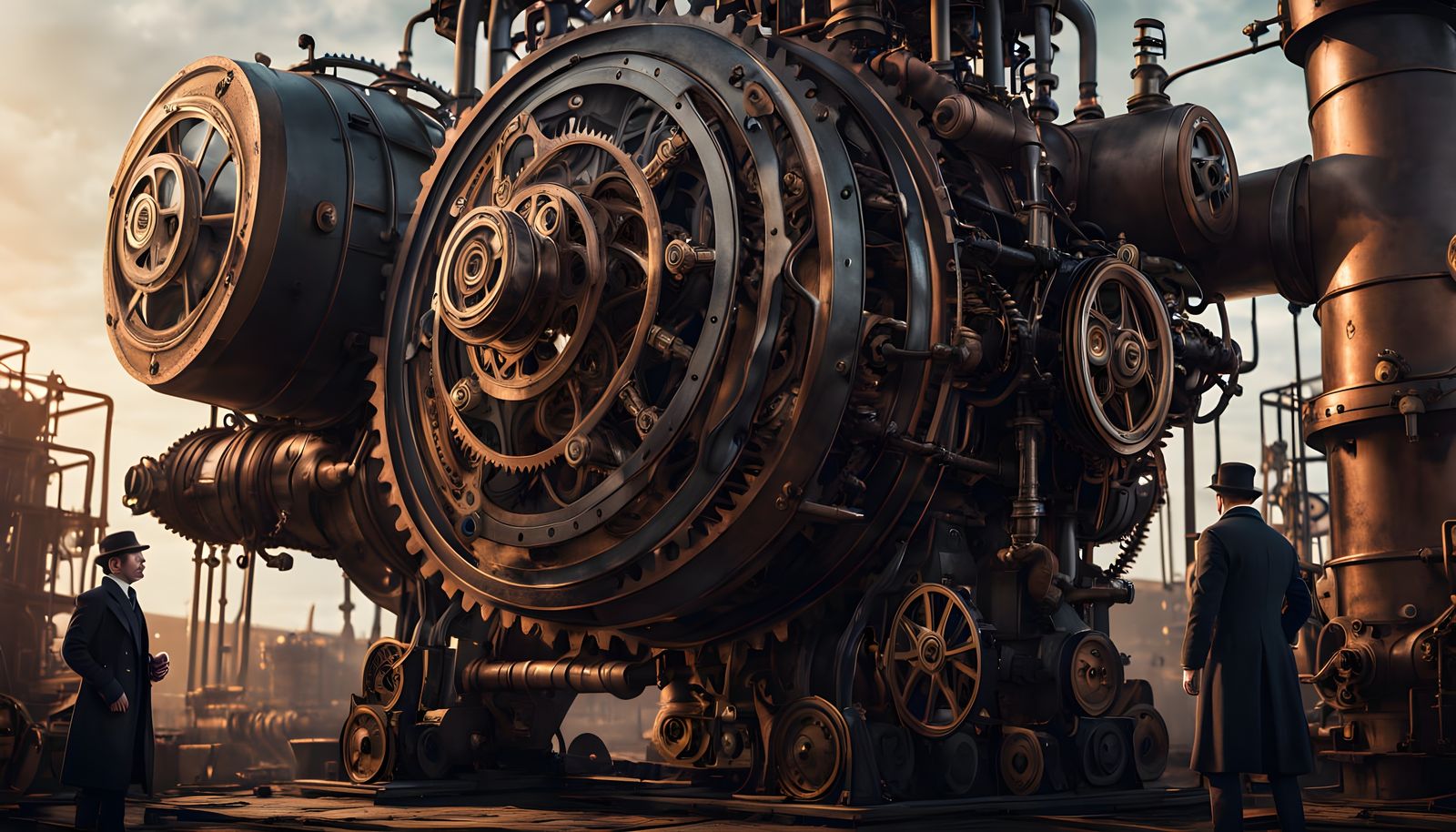 Noftretete in Steampunk Splendor, Shot on Vintage 35mm Film