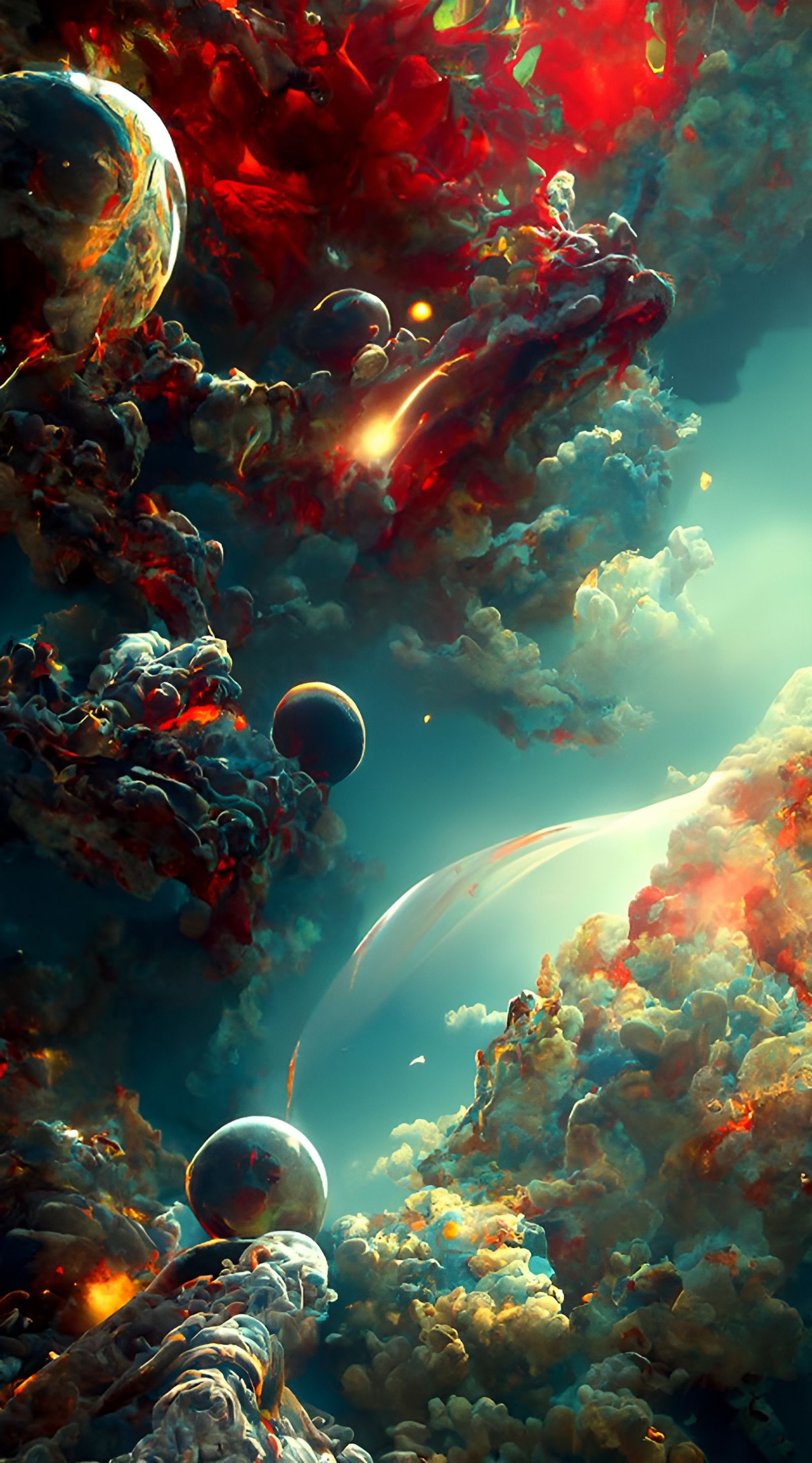 Spectacular Space Clouds in Hyperdetailed Digital Art