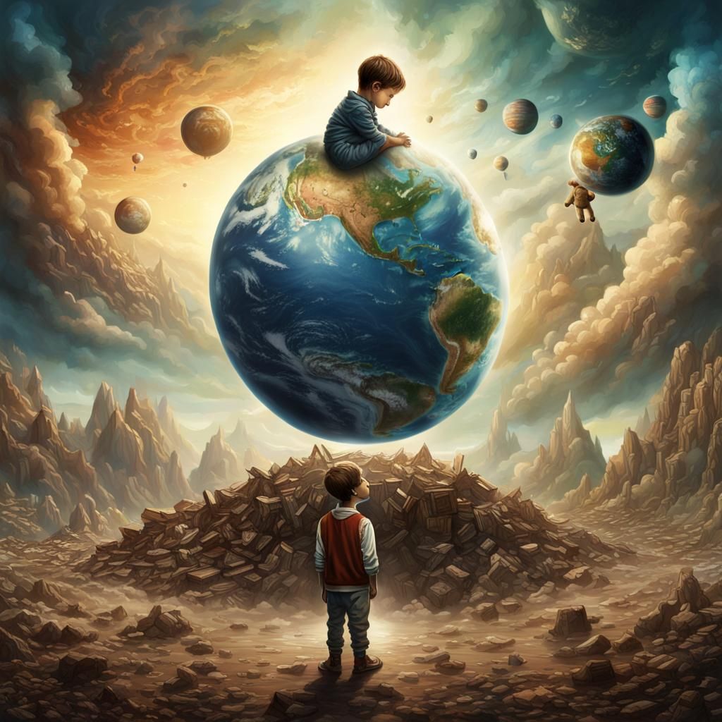Giant Boy on Earth: Fantasy Concept Art