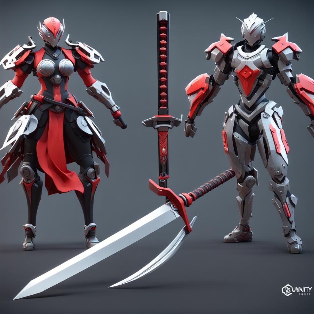 RWBY Mechashift Weapon: Kama, Katana, Spear Transformations