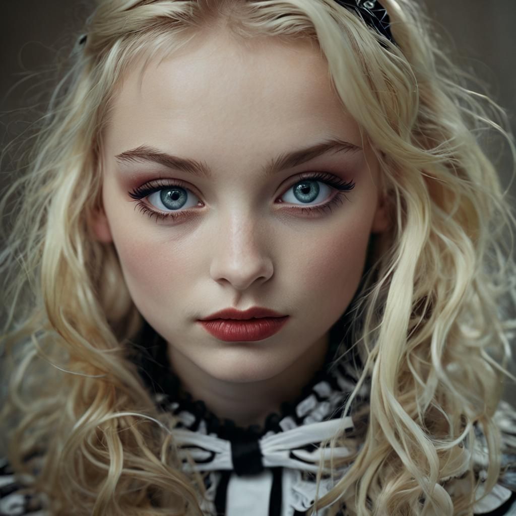 Alice in Wonderland Portrait in Fashion Photography Style