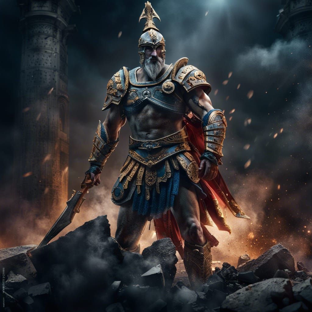 Ares God of War in Greek Armor
