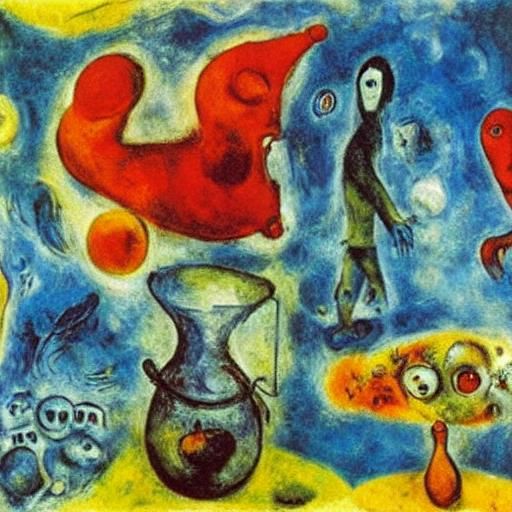 Amoebas' Sunny Day Out: Expressionist Style