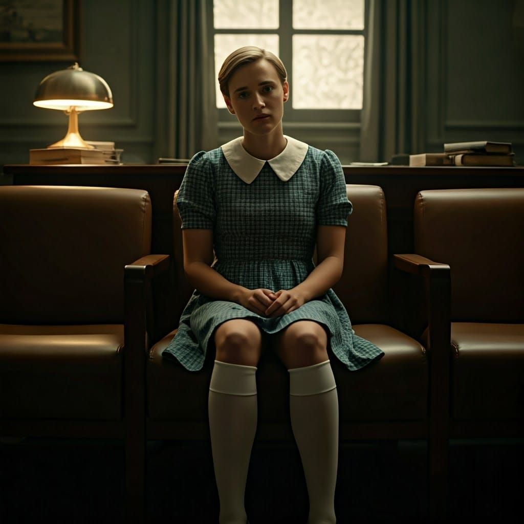 Young Man in Embarrassing Situation, Shot in Cinematic Style